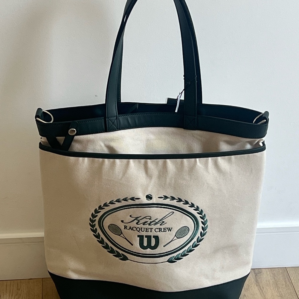 Kith Racquet Crew Tote Bag - Cream and Black